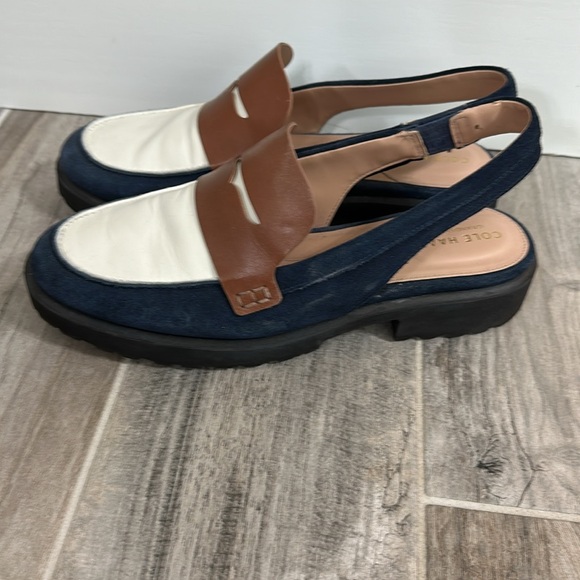 Cole Haan Geneva Lug Sole Slingback Mule - like new - Picture 2 of 6